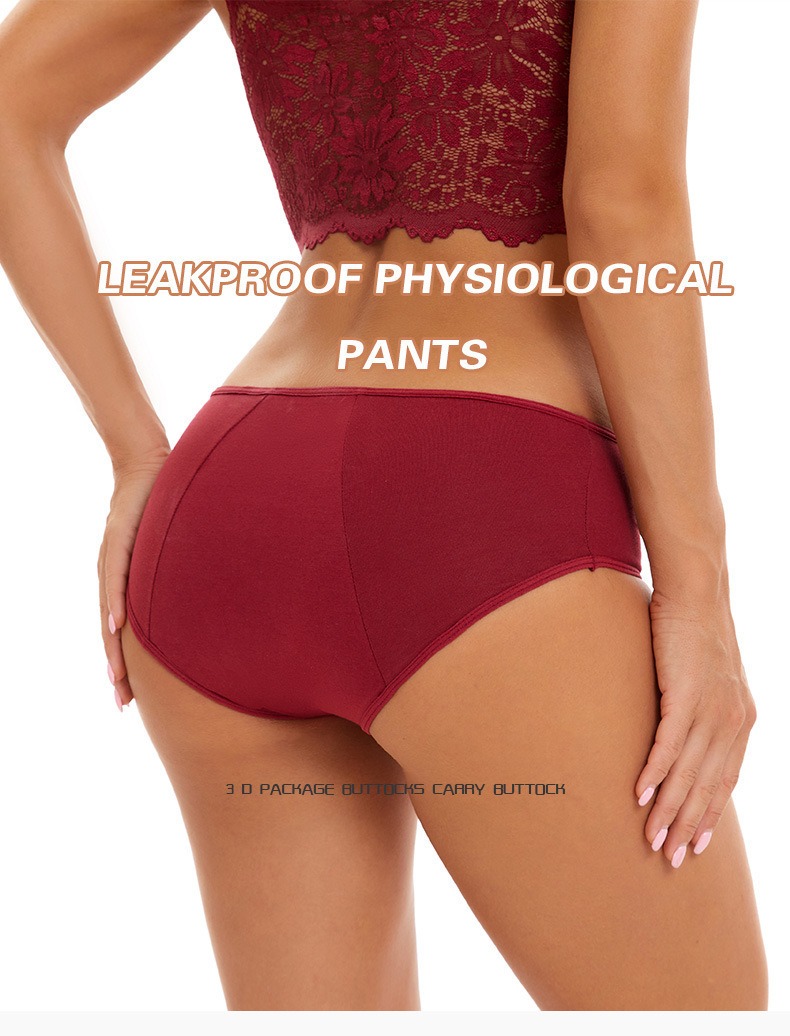 Heavy Flow Low Waist Period Panties Maximum Absorption Leak-Proof