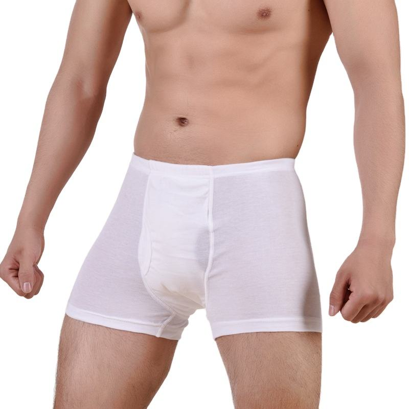 Men Absorbent Panties Crotch Leak Proof Adult Incontinence Waterproof Cotton Panties Bladder Diaper Father Urine Underwear