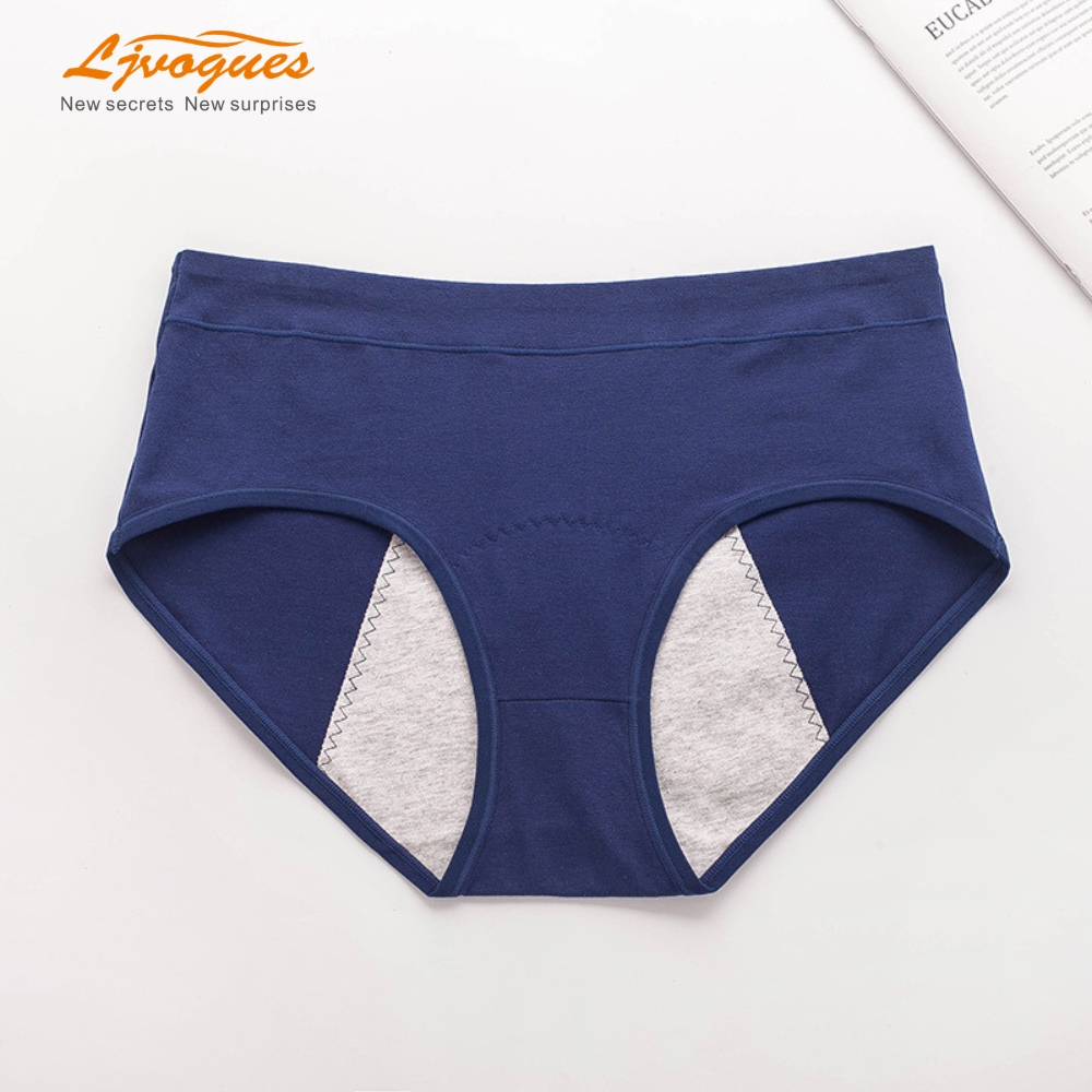 3-Layer Leakproof Period Panties | Mid-Rise Cotton Anti-Bacterial Menstrual Briefs | 8 Colors S–XL | OEM/ODM Wholesale