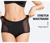 Plus Size High-Waist Period Underwear | OEM Leakproof Mesh Briefs — 82% Nylon, 4-Layer Gusset, Waterproof Leg Opening, XS–3XL, Wholesale & Full OEM Customization