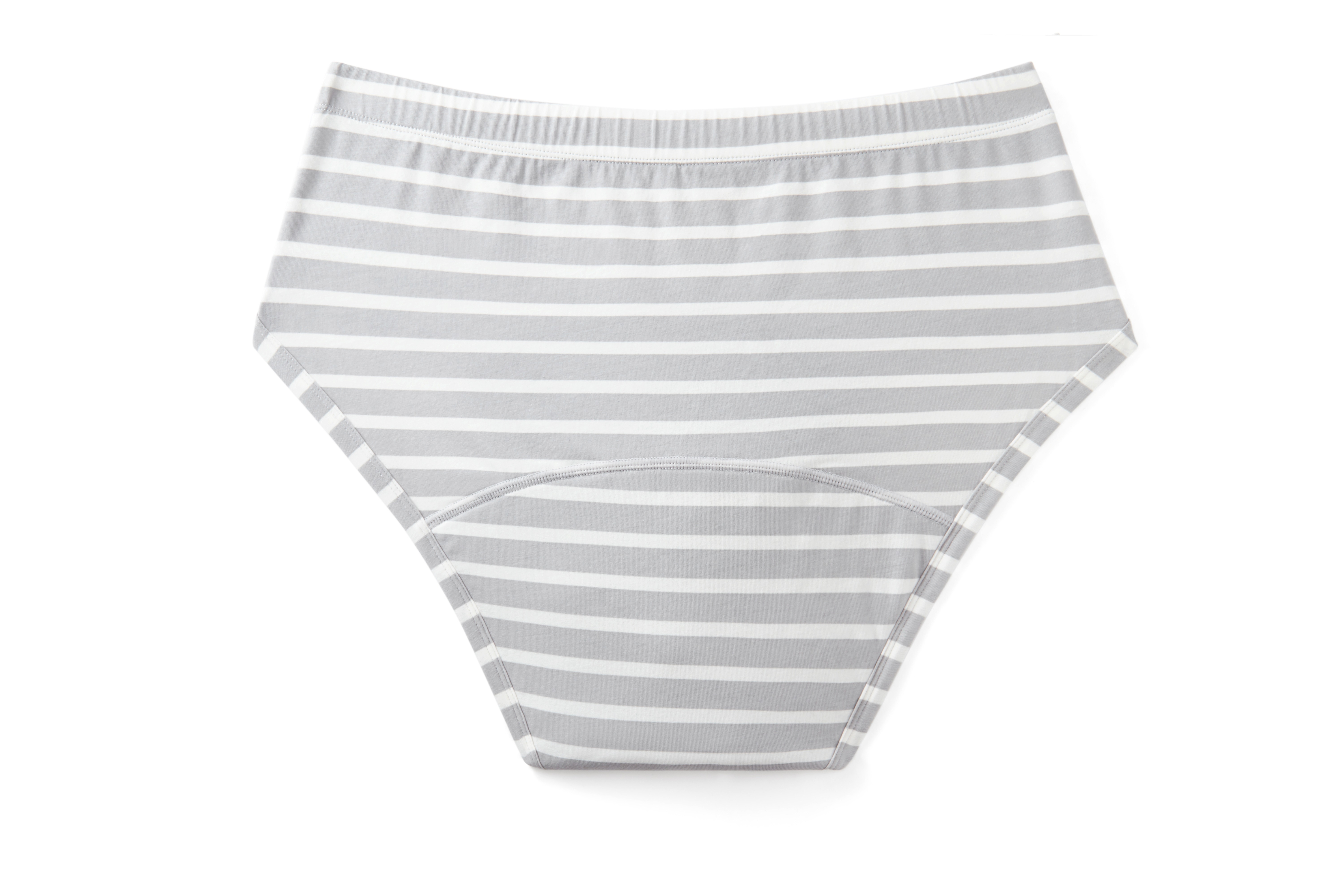 Model SH-MDP2 Men's Bamboo Leak-Proof Boxer Briefs (50-150ml, Striped)