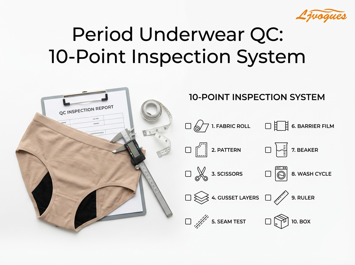 Quality Control in Period Underwear Manufacturing: Our 10-Point Inspection System