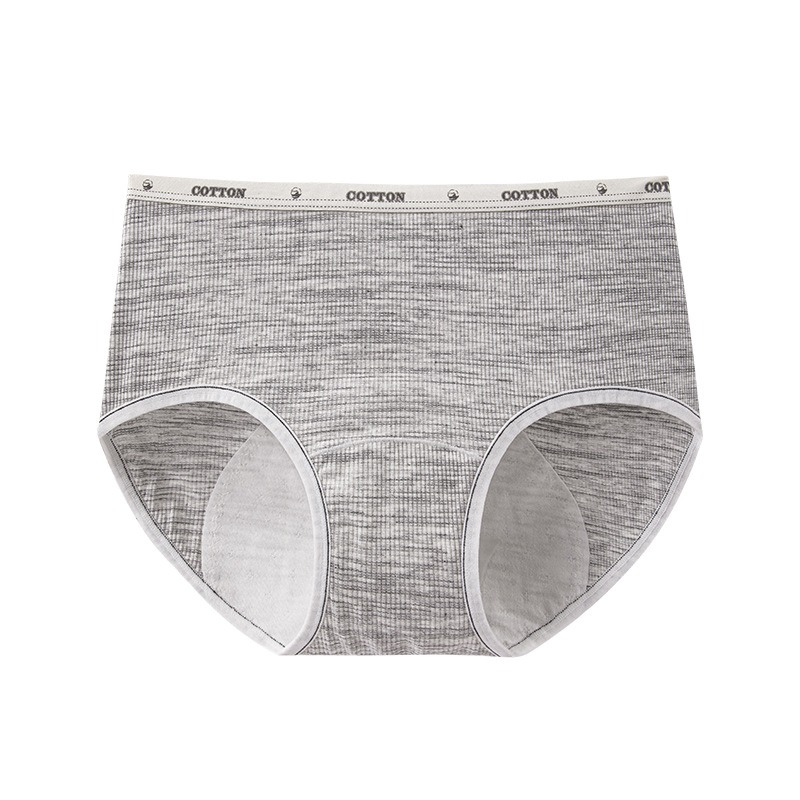 High Waist Antibacterial Plus Size Period Panties Extended Cotton Crotch