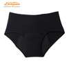 4-Layer Leakproof Period Panties | VaporWick Quick-Dry Mid-Rise Cotton Menstrual Briefs | Breathable TPU | Black S–4XL | OEM/ODM Wholesale