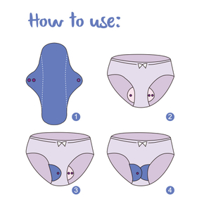 Reusable Bamboo Charcoal Sanitary Pad | Washable Period Care Pad for Women