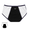 Teen Extended Crotch Period Panties with Stripe Pattern Breathable Design