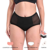 Plus Size High-Waist Period Underwear | OEM Leakproof Mesh Briefs — 82% Nylon, 4-Layer Gusset, Waterproof Leg Opening, XS–3XL, Wholesale & Full OEM Customization