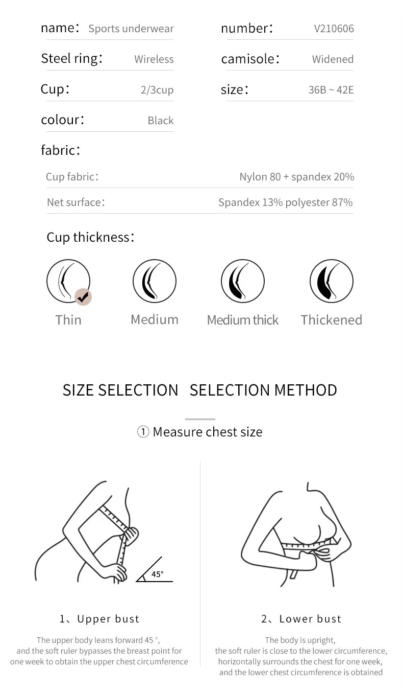 Plus Size Underwear Bra 32 Cup (5)