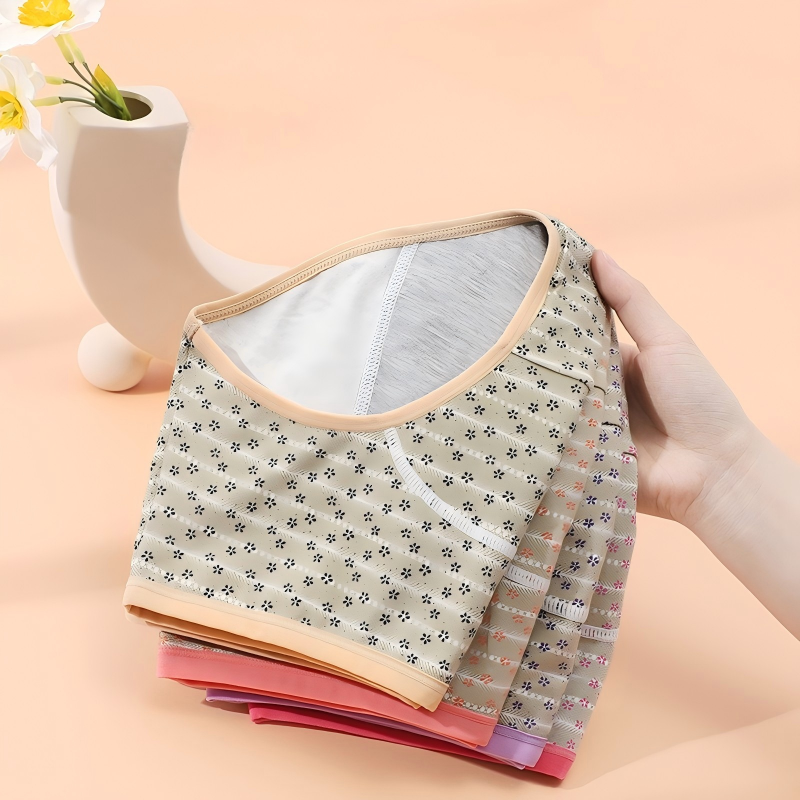 Mid-Waist Sleep Period Panties Comfortable Nighttime Leak-Proof Protection