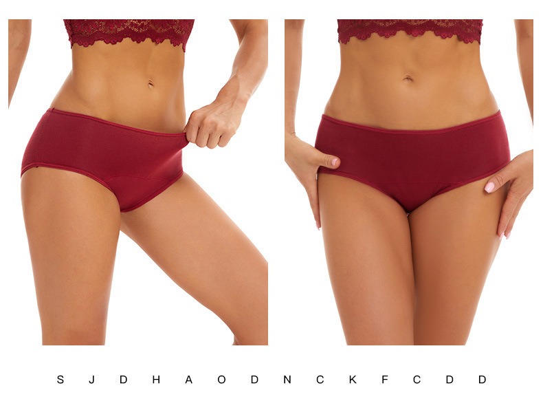 Heavy Flow Low Waist Period Panties Maximum Absorption Leak-Proof