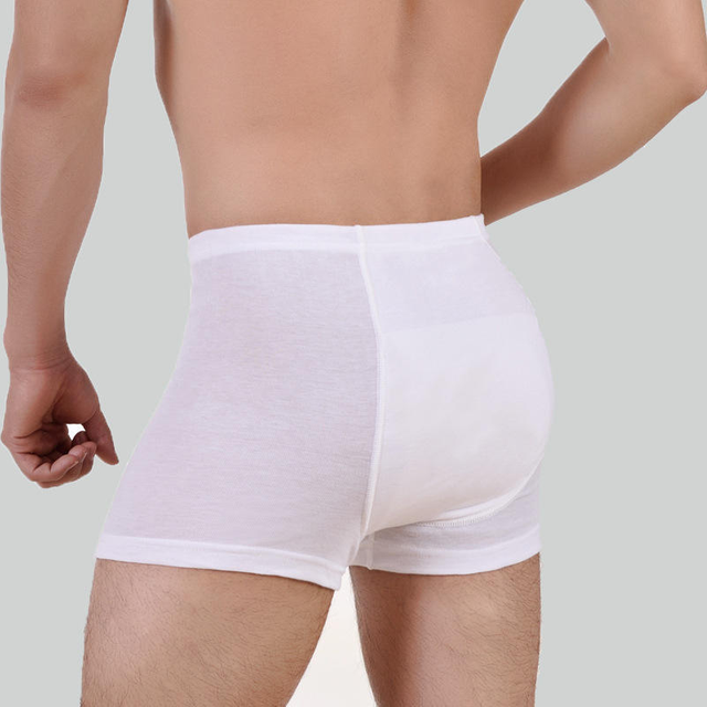Men Absorbent Panties Crotch Leak Proof Adult Incontinence Waterproof Cotton Panties Bladder Diaper Father Urine Underwear