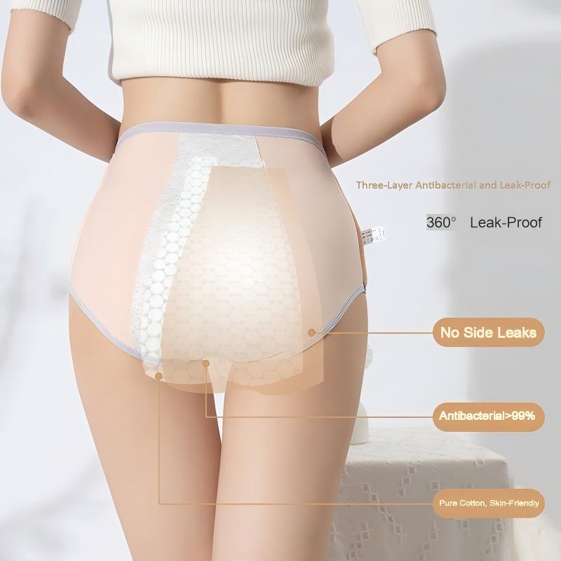 High Waist Shapewear Period Panties Plus Size Tummy Control Comfort