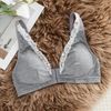 BF886 Women's Front Closure Lace Bralette | Wire-Free Rayon Stretch Bra | Removable Pads | OEM/ODM Wholesale