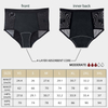 Plus Size High-Waist Period Underwear | OEM Leakproof Mesh Briefs — 82% Nylon, 4-Layer Gusset, Waterproof Leg Opening, XS–3XL, Wholesale & Full OEM Customization