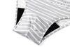 Model SH-MDP2 Men's Bamboo Leak-Proof Boxer Briefs (50-150ml, Striped)