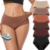 High-Waisted 3-Layer Period Briefs | Regenerated Cellulose Fiber Gusset | 8 Colors XS–5XL | OEM Wholesale