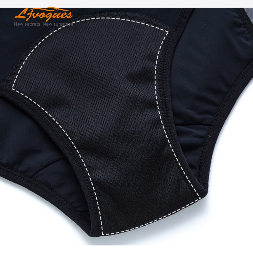 Sexy Mesh Panel High-Waisted 4-Layer Period Panties | Cotton-Lined Pad-Free | Plus Size XS–6XL | OEM Wholesale