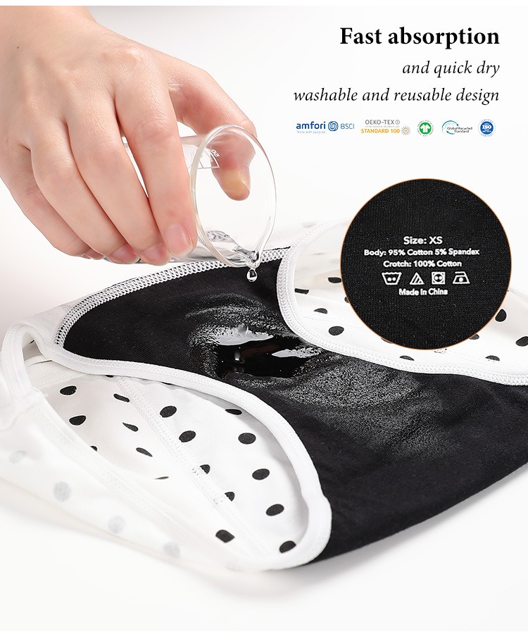 Custom Teen Period Panties | Antibacterial Cotton | Anti-Leak | OEM/ODM