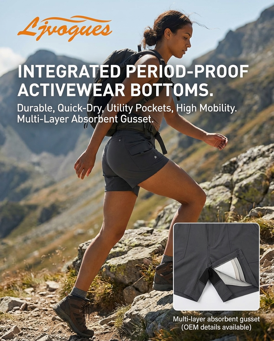 Ntegrated Gusset Hiking/Climbing Shorts 25ml | Utility Pockets Quick‑Dry | OEM Activewear