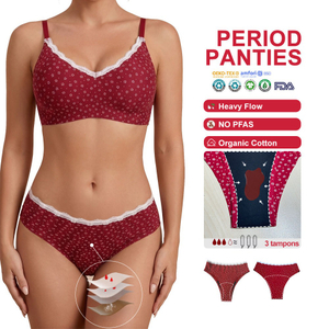 Bamboo Fiber Period Panties | PFAS-Free Hipster Cut | Heavy Flow 4-Layer Leakproof OEM