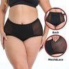 Plus Size High-Waist Period Underwear | OEM Leakproof Mesh Briefs — 82% Nylon, 4-Layer Gusset, Waterproof Leg Opening, XS–3XL, Wholesale & Full OEM Customization