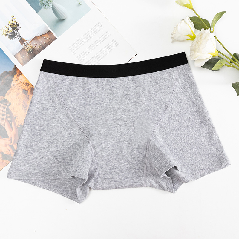 Women’s Cotton Menstrual Shorts 8306, Mid-Rise Period Underwear Boxer, XS-4XL, Solid Knit Briefs, OEM/ODM Wholesale Private Label Manufacturer