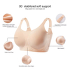 6 Colors XS-3XL Smooth Series High Elastic Thick Shoulder Straps Large Size Women's Bra Breathable Side Soft Support Gathered | KJD01