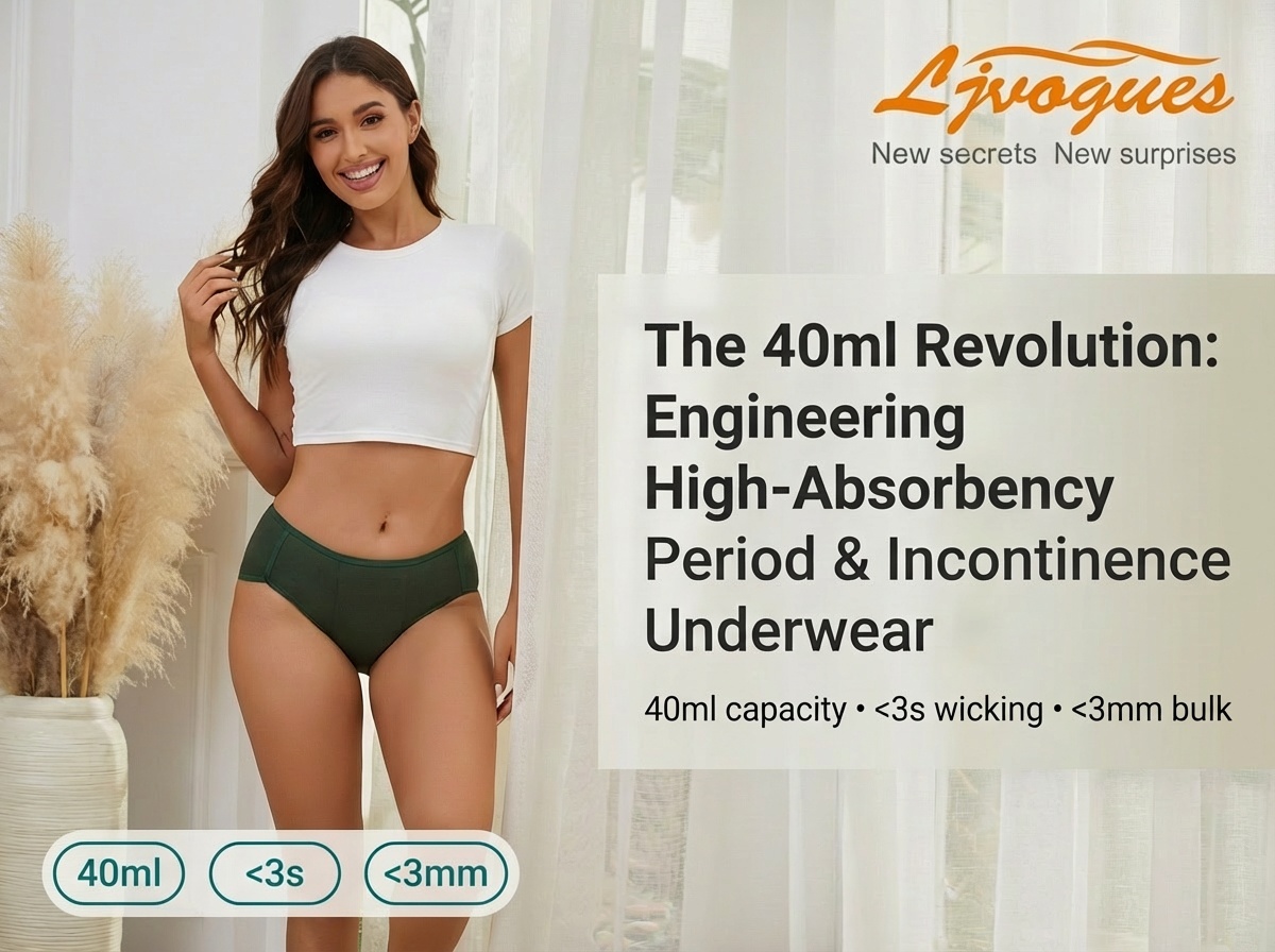 The 40ml Revolution: Engineering High-Absorbency Period & Incontinence Underwear