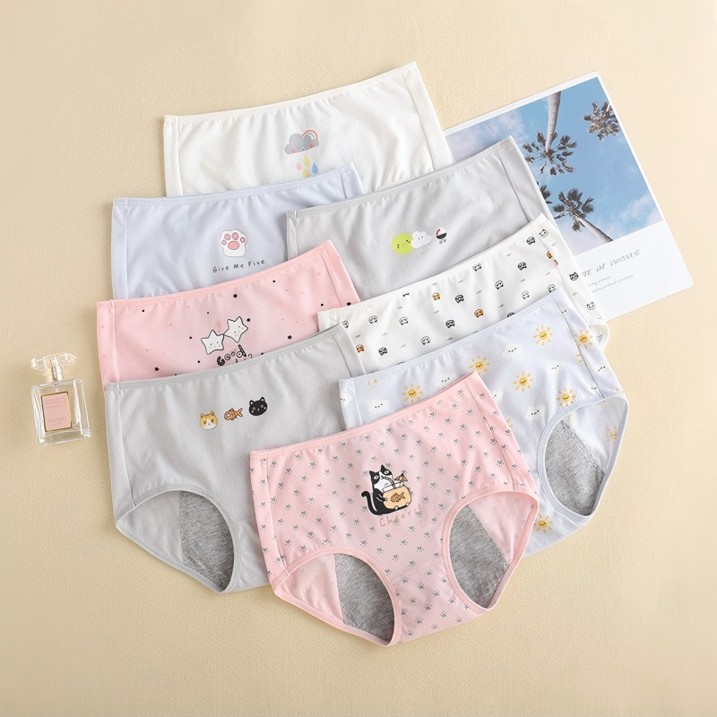 Breathable Pure Cotton Period Panties All-Day Comfort Light Flow