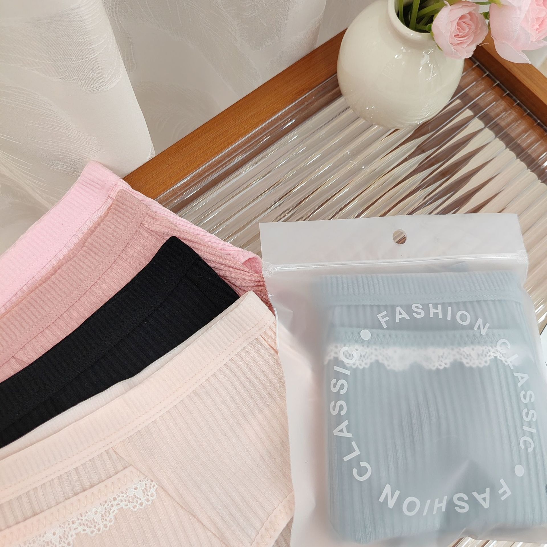 3-Layer Ruffle Leak-Proof Period Panties Pocket Design Easy Clean