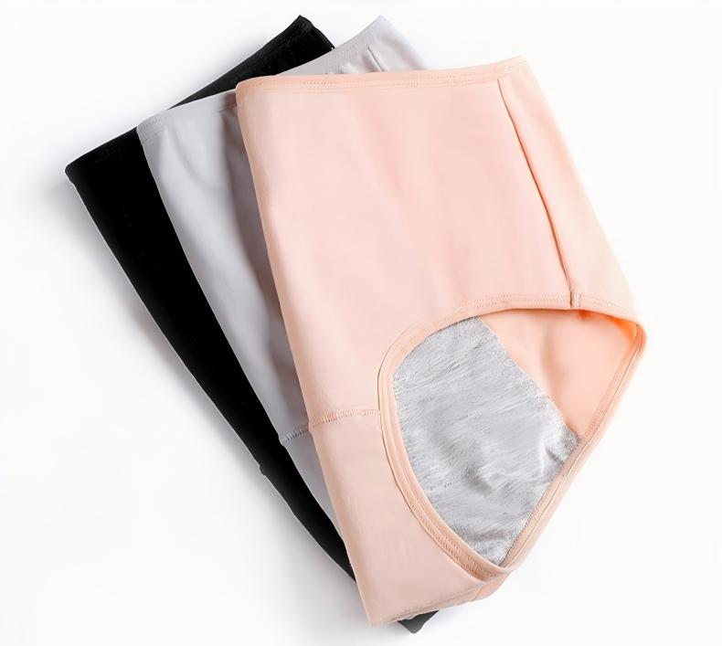 Pure Cotton Mid-Waist Period Panties Breathable Anti-Leak Everyday