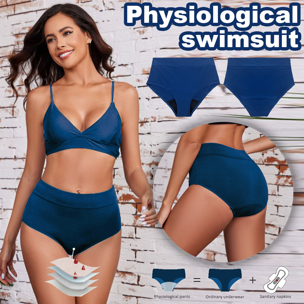 Plus Size High-Waist Leakproof Period Underwear (Tummy Control, Hip-Hugging) — Beach & Swim Ready | Ready Stock Wholesale | MOQ 2