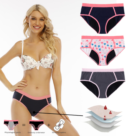 Teen Girls 4-Layer Leakproof Period Underwear (Reusable, Breathable, Pad-Free) | Spot Wholesale Supply