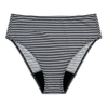Striped Period Panties Mid Rise | Black & White Print Period Underwear OEM | Custom Design Manufacturer