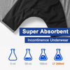 Men's Washable Incontinence Boxer Briefs | 200ml Super Absorbent 4-Layer Leakproof Underwear | Plus Size XS–4XL