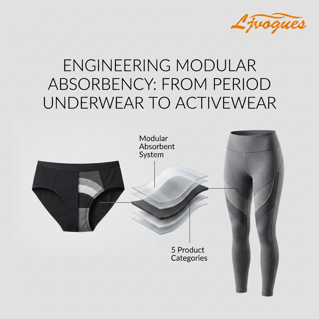 From Period Underwear to Activewear: Engineering a Modular Absorbent System Across 5 Product Categories