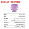 Washable Cotton PUL Adult Cloth Diaper Pants | OEM Leakproof Incontinence Underwear — Adjustable Snap Button, Anti-Side Leakage, S–XXL (30–150kg), Wholesale & Custom Manufacturing
