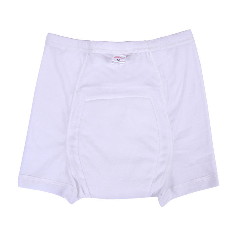 Men Absorbent Panties Crotch Leak Proof Adult Incontinence Waterproof Cotton Panties Bladder Diaper Father Urine Underwear