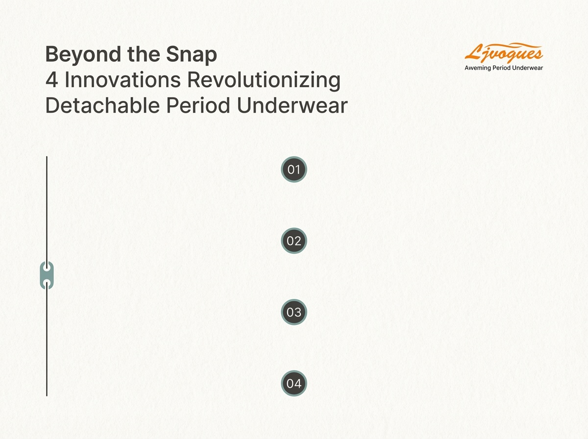 Beyond the Snap: 4 Innovations Revolutionizing Detachable Period Underwear
