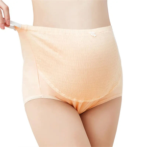 Mutandine di cotone intimo per donna incinta | Slip a vita alta |Mutandine premaman Slip in gravidanza Stock all'ingrosso |0015